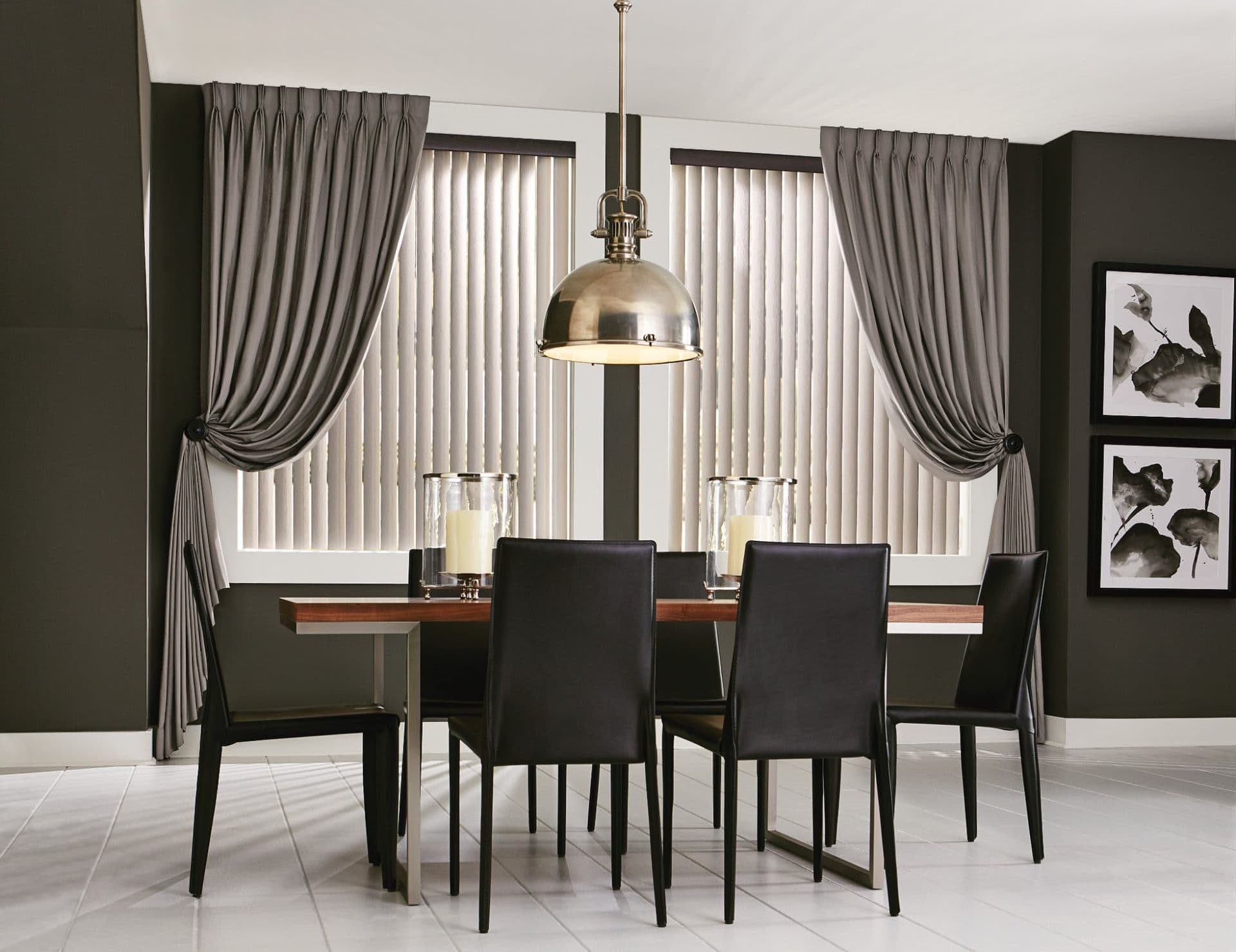 dinning room black chairs